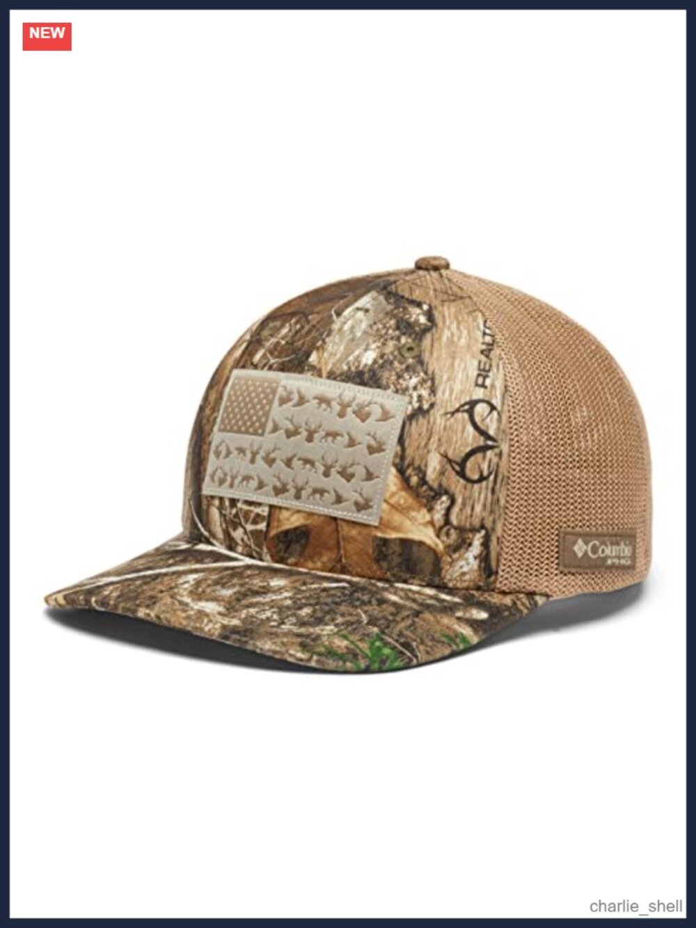 PHG Camo Mesh Ball Cap Hunting Flexfit Pre-Formed Bill